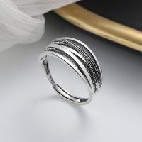 Sterling Silber Schmuck Fingerring, 925er Sterling Silber, Modeschmuck & für Frau, frei von Nickel, Blei & Kadmium, 10mm, verkauft von PC