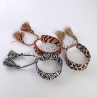 Chain Woven Bracelets, Polyester, handmade, fashion jewelry & Unisex & different styles for choice, 20mm, Length:Approx 5.9-9.45 Inch, Sold By PC