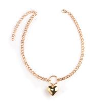 Zinc Alloy smykker halskæde, med 10cm extender kæde, Heart, forgyldt, mode smykker & for kvinde, flere farver til valg, nikkel, bly & cadmium fri, 2.3x2.5cm,2cm, Længde 36 cm, Solgt af PC