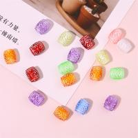 Acrylic Jewelry Beads, Column, DIY, more colors for choice, 7x9mm, Hole:Approx 4mm, Approx 115PCs/Bag, Sold By Bag