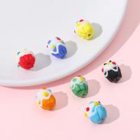 Lampwork Beads, Cake, DIY, more colors for choice, 11x12mm, Hole:Approx 1mm, 2PCs/Bag, Sold By Bag