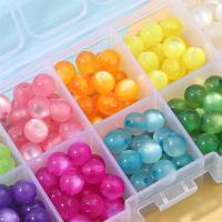 Resin Jewelry Beads, Round, DIY & different size for choice, more colors for choice, Approx 380PCs/Box, Sold By Box