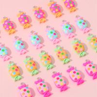 Resin Pendant, Candy, DIY, more colors for choice, 11.50x27mm, Hole:Approx 1.5mm, 6PCs/Bag, Sold By Bag
