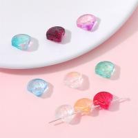 Fashion Glass Beads, Shell, DIY, more colors for choice, 10x10mm, Hole:Approx 1mm, 20PCs/Bag, Sold By Bag