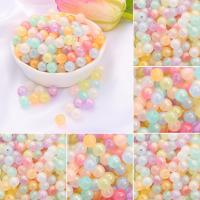 Jelly Style Akryl perler, Runde, du kan DIY & forskellig størrelse for valg, flere farver til valg, Solgt af Bag