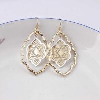 Tibetan Style Drop Earrings, plated, fashion jewelry & for woman, more colors for choice, nickel, lead & cadmium free, 50x30mm, Sold By Pair