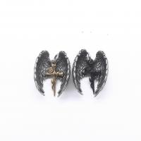 Titanium Steel Pendants Wing Shape polished DIY Sold By PC
