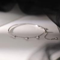 925 Sterling Silver Bracelet platinum plated fashion jewelry & for woman Length Approx 7.7 Inch Sold By PC