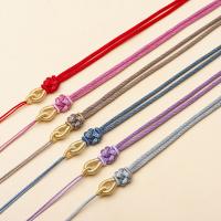 Fashion Necklace Cord, Polyester Cord, handmade, Adjustable & Unisex, more colors for choice, 2mm, Length:Approx 62 cm, Sold By PC