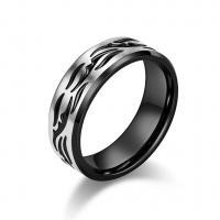 Prst prsten z nerezové oceli, 304 Stainless Steel, módní šperky & různé velikosti pro výběr & pro muže, více barev na výběr, 8mm, Prodáno By PC