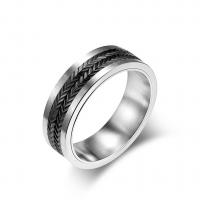 Prst prsten z nerezové oceli, 304 Stainless Steel, módní šperky & různé velikosti pro výběr & pro muže, více barev na výběr, 7mm, Prodáno By PC