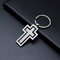 Bag Purse Charms Keyrings Keychains Zinc Alloy Cross Unisex silver color nickel lead & cadmium free Sold By PC