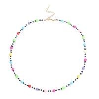 Resin Necklace with Zinc Alloy handmade fashion jewelry & for woman multi-colored Sold Per 5-57 cm Strand
