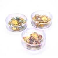 Jewelry Gift Box, Plastic, Round, clear, 52x19mm, Sold By PC