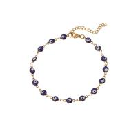 Evil Eye Jewelry Bracelet, 304 Stainless Steel, with 5cm extender chain, Vacuum Ion Plating, fashion jewelry & for woman & enamel, more colors for choice, Length:Approx 16.5 cm, Sold By PC
