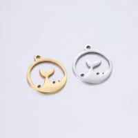 Stainless Steel Pendants, 304 Stainless Steel, Vacuum Ion Plating, fashion jewelry & DIY, more colors for choice, 14x16mm, 5PCs/Bag, Sold By Bag