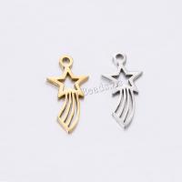 Stainless Steel Pendants, 304 Stainless Steel, Vacuum Ion Plating, fashion jewelry & DIY, more colors for choice, 8x18mm, 5PCs/Bag, Sold By Bag