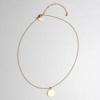 Stainless Steel Jewelry Necklace 304 Stainless Steel polished fashion jewelry & for woman golden 15mm Length Approx 17.72 Inch Sold By PC