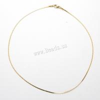 Stainless Steel Chain Necklace 304 Stainless Steel polished fashion jewelry & for man golden Length Approx 17.72 Inch Sold By PC