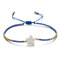 Seedbead bracelet, avec Cordon de noeud & perle, étoile, fait à la main, Style bohème & réglable & pour femme, plus de couleurs à choisir, protéger l'environnement, sans nickel, plomb et cadmium, Longueur:Environ 16-30 cm, Vendu par PC