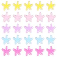 Transparent Acrylic Beads Star DIY & enamel 24mm Approx 4mm Sold By Bag