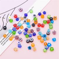 Fashion Glass Beads, Flower, DIY, more colors for choice, about:4-5mm, Length:Approx 19 cm, Approx 45PCs/Bag, Sold By Bag