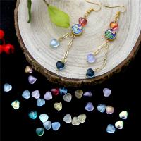 Perles en verre de mode, Des billes de verre, coeur, DIY, plus de couleurs à choisir, 8x8mm, Trou:Environ 1mm, 10PC/sac, Vendu par sac