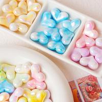 Resin Jewelry Beads, Heart, DIY, more colors for choice, 22x16mm, 10PCs/Bag, Sold By Bag
