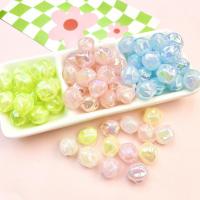 Plated Acrylic Beads, DIY, more colors for choice, 16mm, 10PCs/Bag, Sold By Bag