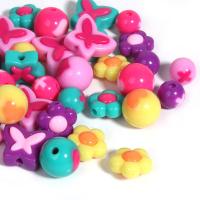 Acrylic Jewelry Beads, DIY & different designs for choice, more colors for choice, 20PCs/Bag, Sold By Bag