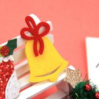 Fornituras de bricolaje, Fieltro, con paño, Diseño de Navidad & diferentes estilos para la opción, libre de níquel, plomo & cadmio, Vendido por UD