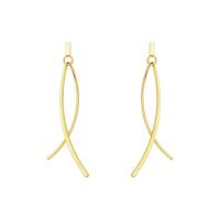 Brass Earring Clip fashion jewelry & for woman golden nickel lead & cadmium free 50mm Sold By Pair