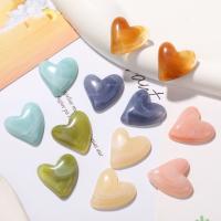 Mobile Phone DIY Decoration, Resin, Heart, epoxy gel, more colors for choice, 21x20mm, Sold By PC