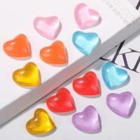 Mobile Phone DIY Decoration, Resin, Heart, epoxy gel, more colors for choice, 20x18mm, Sold By PC