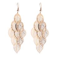 Zinc Alloy Drop Earrings plated fashion jewelry & for woman 90mm Sold By Pair