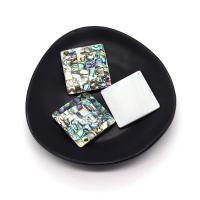 Natural Abalone Shell Halsband, Havsöra, Rhombus, Lapptäcke & DIY, flerfärgad, 35mm, Säljs av PC