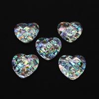 Natural Abalone Shell Pendants Heart patchwork & DIY multi-colored Sold By PC