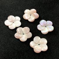 Natural Pink Shell Beads Pink Lip Shell Flower Carved DIY Sold By PC