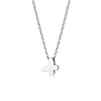 Stainless Steel Jewelry Necklace 304 Stainless Steel with 5cm extender chain Butterfly polished fashion jewelry & for woman original color Length 45 cm Sold By PC