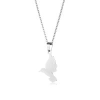 Stainless Steel Jewelry Necklace, 304 Stainless Steel, with 5CM extender chain, Bird, polished, fashion jewelry & for woman, Length:Approx 45 cm, Sold By PC