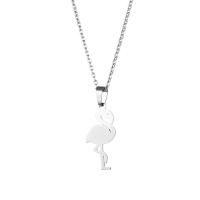 Edelstahl Schmuck Halskette, 304 Edelstahl, mit Verlängerungskettchen von 5CM, Vogel, poliert, Modeschmuck & für Frau, Länge ca. 45 cm, verkauft von PC