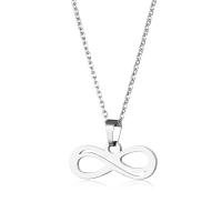 Stainless Steel Jewelry Necklace 304 Stainless Steel with 5CM extender chain Infinity polished fashion jewelry & for woman & hollow Length Approx 45 cm Sold By PC