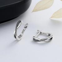 925 sterling zilver Hendel weer Earring, mode sieraden & voor vrouw, nikkel, lood en cadmium vrij, 4x10mm, Verkocht door pair
