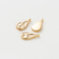 Brass Jewelry Pendants, Teardrop, 18K gold plated, DIY, more colors for choice, 8.30x16.30mm, Hole:Approx 1mm, Sold By PC