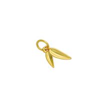 Brass Jewelry Pendants Leaf high quality plated DIY gold Sold By PC