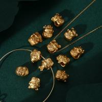 Brass Spacer perle, Mesing, Kineski Zodiac, možete DIY & različitih stilova za izbor, 10-15mm, Rupa:Približno 4mm, Prodano By PC