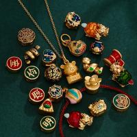 Grânulos de jóias de latão, cobre, DIY & Vario tipos a sua escolha & esmalte, 9-19mm, vendido por PC