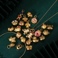 Perles bijoux en laiton, DIY & styles différents pour le choix & émail, 9-21mm, Vendu par PC