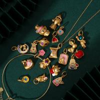 مجوهرات النحاس الخرز, ديي & أنماط مختلفة للاختيار & مينا, 7-18mm, تباع بواسطة PC