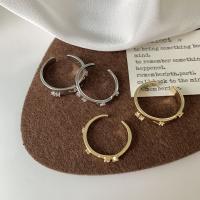 Messing Open -Finger-Ring, plattiert, Modeschmuck & unisex & Micro pave Zirkonia, keine, frei von Nickel, Blei & Kadmium, verkauft von PC